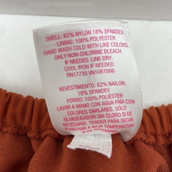 Xhilaration Juniors Orange High Leg Scoop String Bikini Bottom Junior Size 8-10 - Picture 9 of 10